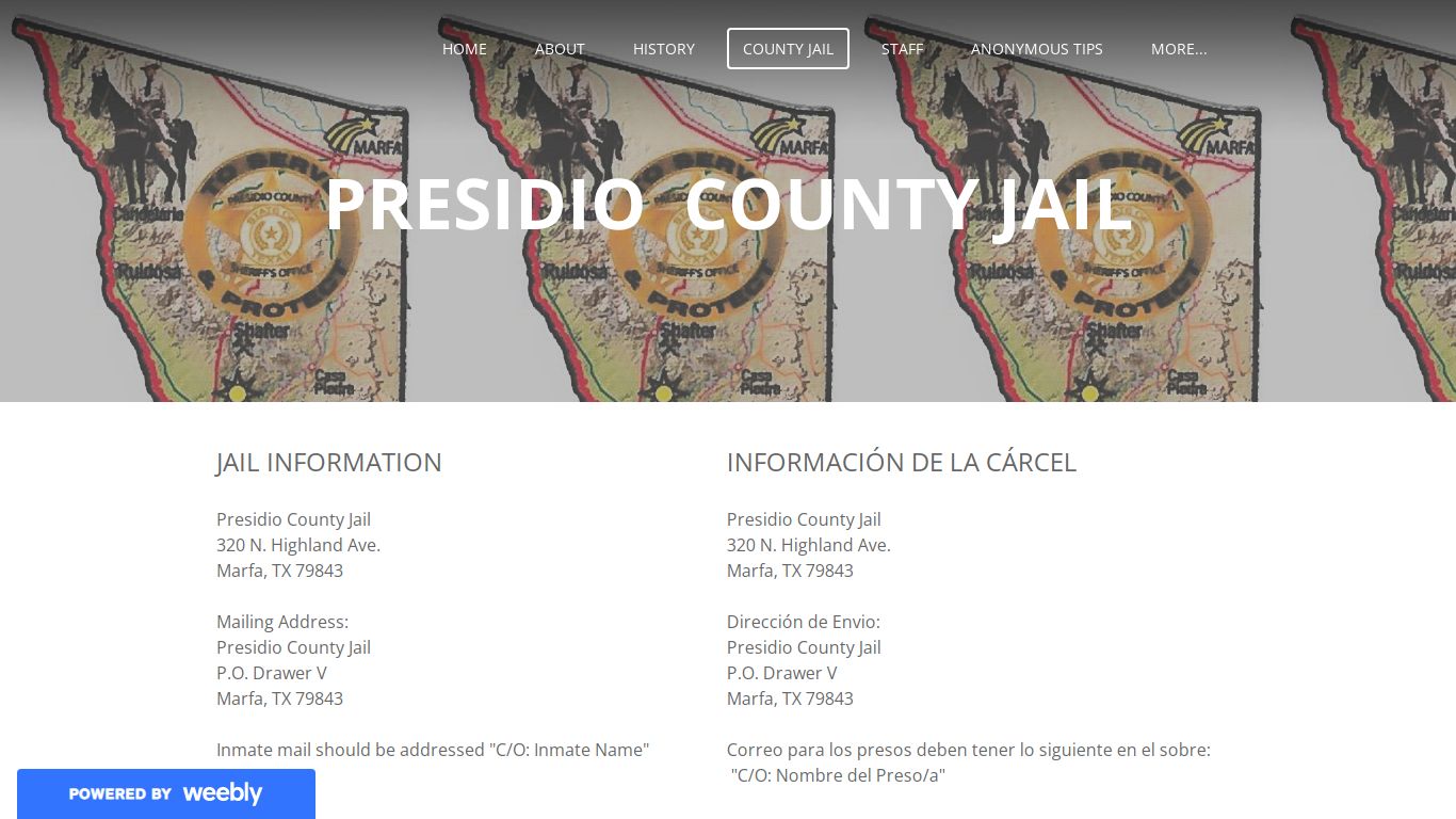 presidio county jail